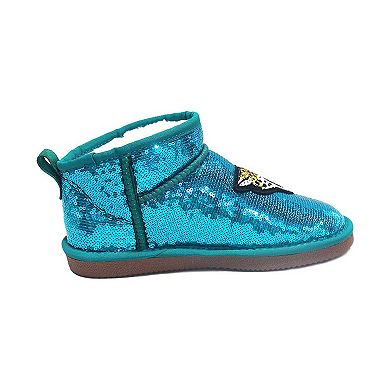 Women's Cuce Teal Jacksonville Jaguars Sequin Ankle Boots