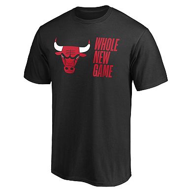 Men's Fanatics Branded Black Chicago Bulls Whole New Game Team T-Shirt