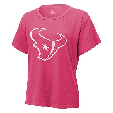 Women's Majestic Threads C.J. Stroud Pink Houston Texans Name & Number T-Shirt