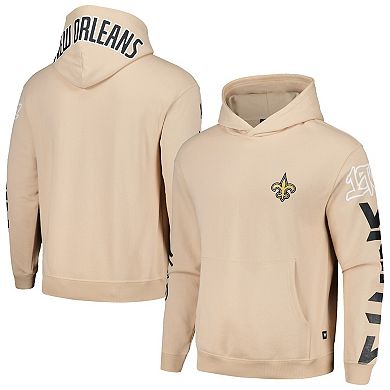 Unisex The Wild Collective Cream New Orleans Saints Heavy Block Pullover Hoodie