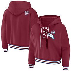 Women's Heather Burgundy Colorado Avalanche Plus Size Fleece Pullover Hoodie