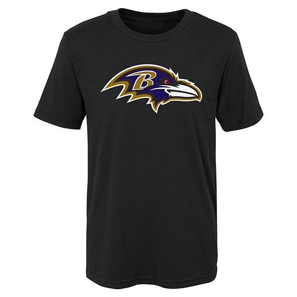 Youth Black Baltimore Ravens Primary Logo T-Shirt