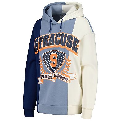 Women's Gameday Couture Navy Syracuse Orange Hall of Fame Colorblock Pullover Hoodie