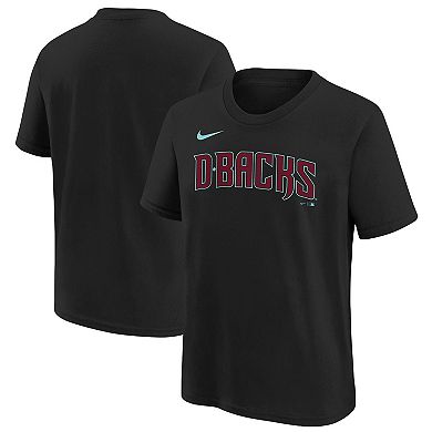 Youth Nike  Black Arizona Diamondbacks Wordmark T-Shirt