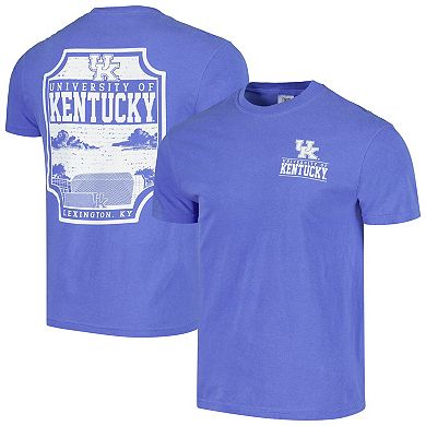Men's Royal Kentucky Wildcats Campus Badge Comfort Colors T-Shirt