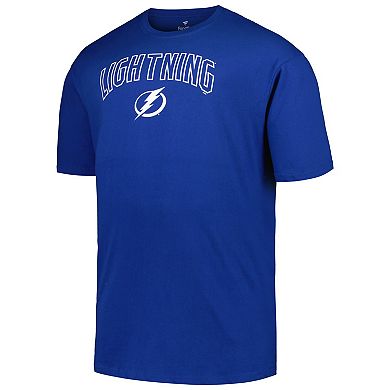 Men's Profile Blue Tampa Bay Lightning Big & Tall Arch Over Logo T-Shirt