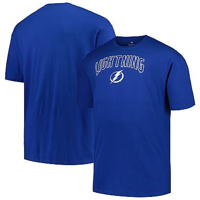 Men's Profile Blue Tampa Bay Lightning Big & Tall Arch Over Logo T-Shirt