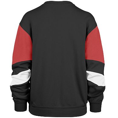 Women's '47 Black Portland Trail Blazers 2023/24 City Edition Nova Crew Sweatshirt