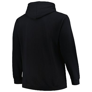 Men's Profile Black Boston Bruins Big & Tall Arch Over Logo Pullover Hoodie