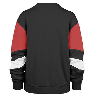 Women's '47 Black Chicago Bulls 2023/24 City Edition Nova Crew Sweatshirt