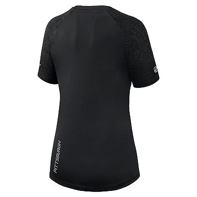 Women's Fanatics Branded Black Pittsburgh Penguins Authentic Pro Tech T-Shirt