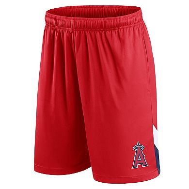 Men's Fanatics Branded Red Los Angeles Angels Slice Shorts