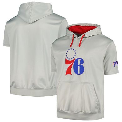 Men's Fanatics Branded Silver/Red Philadelphia 76ers Short Sleeve ...
