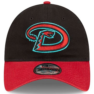 Men's New Era Black/Red Arizona Diamondbacks Road Replica Core Classic 9TWENTY Adjustable Hat