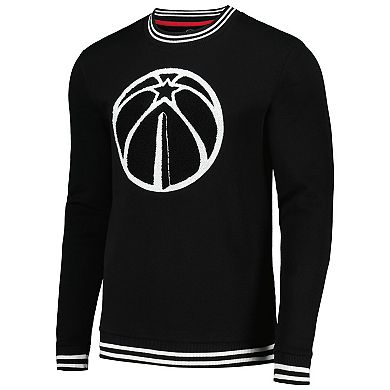 Men's Stadium Essentials Black Washington Wizards Club Level Pullover Sweatshirt