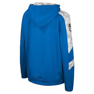 Youth Colosseum Blue UCLA Bruins OHT Military Appreciation Cyclone Digital CamoÂ Pullover Hoodie