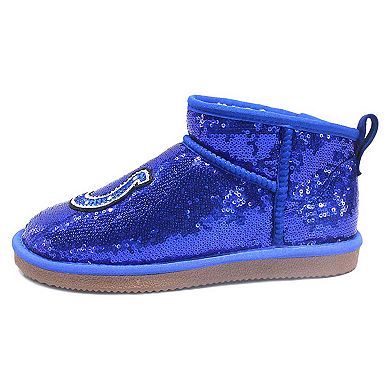 Women's Cuce  Royal Indianapolis Colts Sequin Ankle Boots