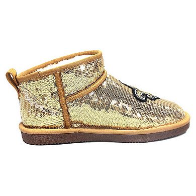 Women's Cuce  Gold New Orleans Saints Sequin Ankle Boots