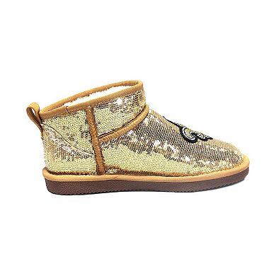 Women's Cuce Gold New Orleans Saints Sequin Ankle Boots