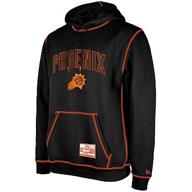 Men's New Era Black Phoenix Suns 2023/24 City Edition Satin Stitch Elite Pack Pullover Hoodie