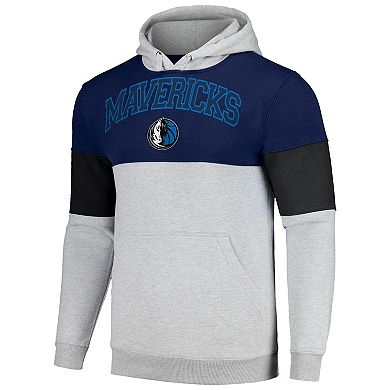 Men's Fanatics Branded Navy/Black Dallas Mavericks Big & Tall Pullover Hoodie