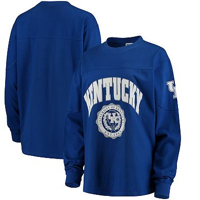 Women's Royal Kentucky Wildcats Edith Long Sleeve T-Shirt