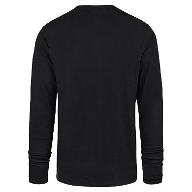 Men's '47 Black Pittsburgh Steelers Premier Franklin Long Sleeve T-Shirt