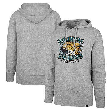 Men's '47 Gray Jacksonville Jaguars DUUUVAL Regional Headline Pullover Hoodie