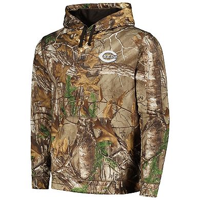 Men's Dunbrooke Camo Cincinnati Reds Champion Realtree Pullover Hoodie