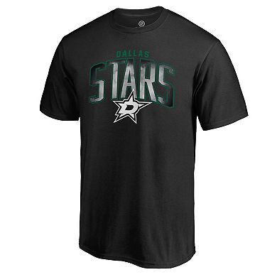 Men's Black Dallas Stars Arch Smoke T-Shirt