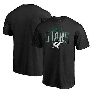 Men's Black Dallas Stars Arch Smoke T-Shirt