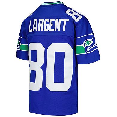 Youth Mitchell & Ness Steve Largent Royal Seattle Seahawks 1985 Retired Player Legacy Jersey