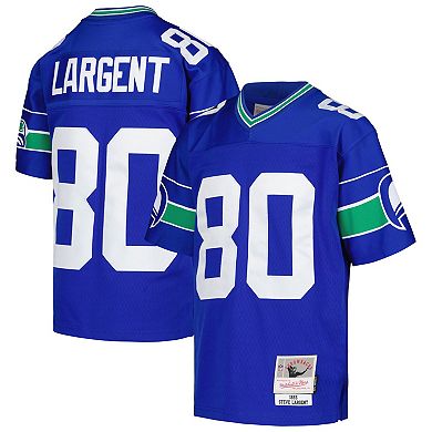 Youth Mitchell & Ness Steve Largent Royal Seattle Seahawks 1985 Retired Player Legacy Jersey