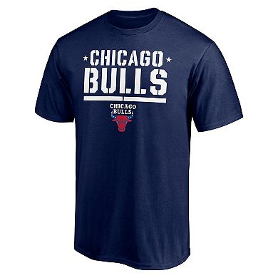 Men's Fanatics Branded Navy Chicago Bulls Hoops For Troops Trained T-Shirt