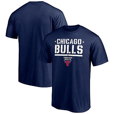 Men's Fanatics Branded Navy Chicago Bulls Hoops For Troops Trained T-Shirt