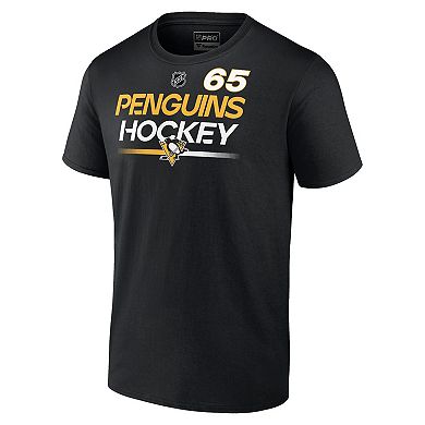 Men's Fanatics Branded Erik Karlsson Black Pittsburgh Penguins Authentic Pro Prime Name & Number T-Shirt