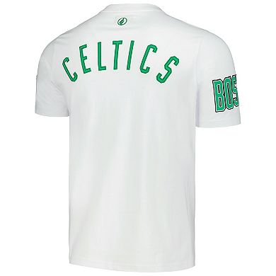 Unisex FISLL White Boston Celtics Heritage Crest T-Shirt
