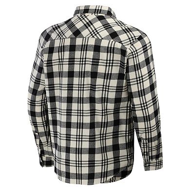 Men's Darius Rucker Collection by Fanatics Black San Francisco Giants Plaid Flannel Button-Up Shirt