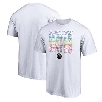 Men's Fanatics Branded White Boston Bruins City Pride T-Shirt