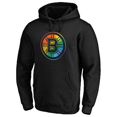 Men's Black Boston Bruins Team Pride Logo Pullover Hoodie
