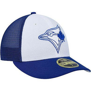 Men's New Era White/Royal Toronto Blue Jays 2023 On-Field Batting Practice Low Profile 59FIFTY Fitted Hat