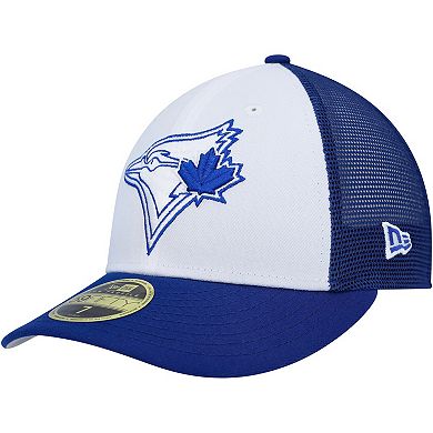 Men's New Era White/Royal Toronto Blue Jays 2023 On-Field Batting Practice Low Profile 59FIFTY Fitted Hat