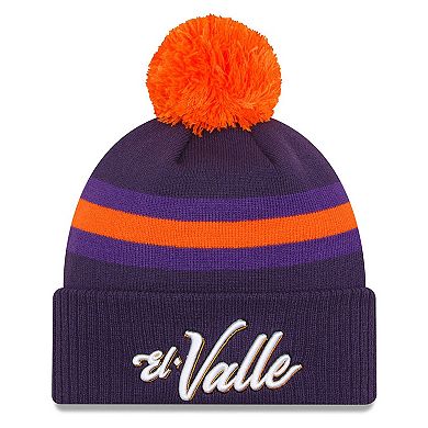 Men's New Era  Purple Phoenix Suns 2023/24 City Edition Cuffed Pom Knit Hat