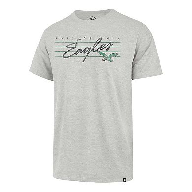 Men's '47 Gray Philadelphia Eagles Downburst Franklin T-Shirt