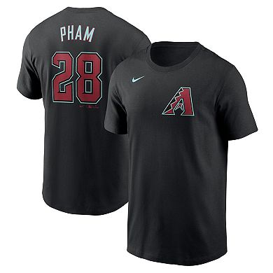 Men's Nike Tommy Pham Black Arizona Diamondbacks 2024 Fuse Name & Number T-Shirt