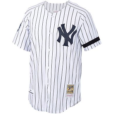 Men's Mitchell & Ness Mariano Rivera White/Navy New York Yankees Home 2000 Cooperstown Collection Authentic Jersey