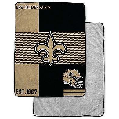 Pegasus  New Orleans Saints 60" x 80" Sherpa Throw Blanket
