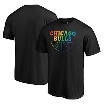 Men's Fanatics Branded Black Chicago Bulls Team Pride Wordmark T-Shirt
