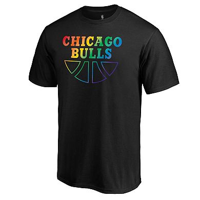Men's Fanatics Branded Black Chicago Bulls Team Pride Wordmark T-Shirt