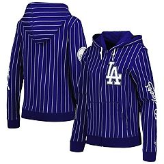 Women's Atlanta Braves New Era Navy Pinstripe Tri-Blend Full-Zip